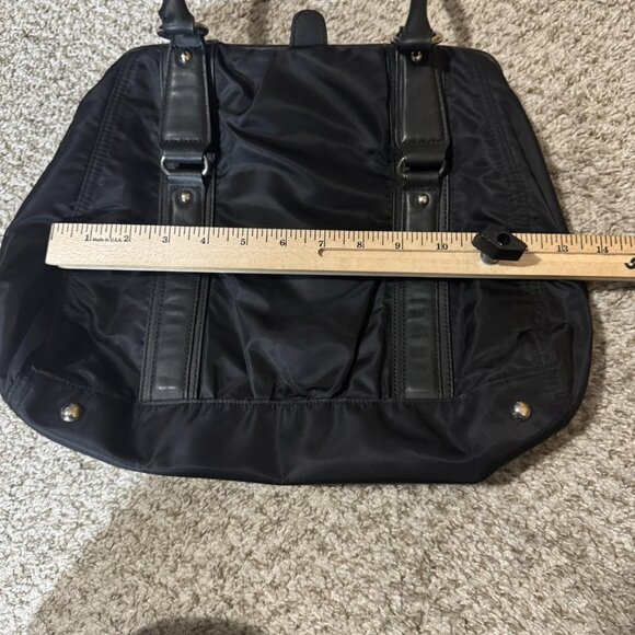 Banana Republic Tote Bag Womens Black Nylon Shoulder Purse Handbag Double Handle - Picture 7 of 11